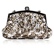Elegant Satin with Acryl Diamonds Evening Handbag/Clutches