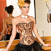 acrylique withjacquard busk bustier corset devant la fermeture shapewear