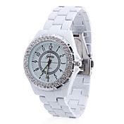 Women's Alloy Analog Quartz Wrist Watch (White)