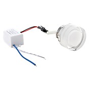 1W 30LM Blue Light Cylinder Crystal LED Ceiling Bulb (85-265V)