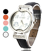 femmes montre-bracelet analogique pu quartz (couleurs assorties)