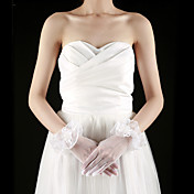 tulle doigts des gants poignets longueur nuptiales avec appliques (plus de couleurs)