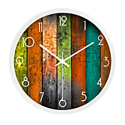 Colorato Consiglio Metal Design Orologio da parete