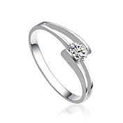 Lovely Sterling Silver Cubic Zirconia Ring