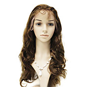 pizzo davanti 100% brasile parrucca di capelli remy corpo onda lunga
