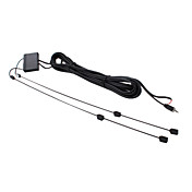 Universal Car TV Receiver Antenna with Amplifier (Black)