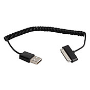 30Pin to USB Data and Charging Cable for iPhone 4 and 4S (Black)