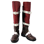 Cosplay Boots Inspired by Final Fantasy Lightning Red Black