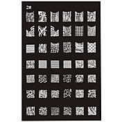 Nueva recomendada Nail Art Stamping Sello de imagen Plate Plantilla