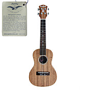 hanknn - zebrano sopraan ukelele met gig bag