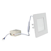 6W 45x3014 SMD 550-650LM 2800-3300K Warm White Light Square LED Ceiling Bulb (85-265V)