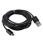 de sincronización USB y cable de carga para Samsung Galaxy i9300 s3, i9100 y otros (longitud de negro, 300cm)
