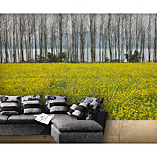 Gul Blomster Nature Mural