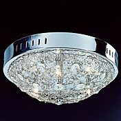 Comtemporary Flush Mount Lights with 3 Lights in Aluminum Wired Shade