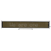 76mW plástico branco LED Mini Board / Card Nome LED com bateria modos multi Alimentado