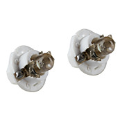 B8.4D 1-LED White Light Bulb for Car Dashboard Lamps (2-Pack, DC 12V)