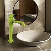 Single Handle Painting Finish Brass Bathroom Sink Faucet