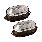 Solar White Light 2-LED Stairway Landscape Garden Path Wandleuchte (2-Pack)