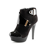 Beautiful Suede Stiletto Heel Ankle Boots With Buckle Party / Evening Shoes (More Colors)#
