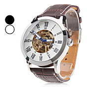 Männer pu analoge automatische mechanische Armbanduhr (verschiedene Farben)