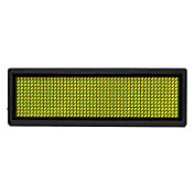 100mW amarelo LED Mini Board / Card Nome LED com bateria modos multi Alimentado
