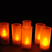 Giallo caldo Lampade candela LED per i regali di festa di nozze (8-Pack)