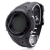 Reloj Pulsera Digital Automático con Múltiples Funciones de Caucho para Hombres (Negro)