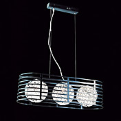 Comtemporary metal vedhæng Lights med 3 Lights Aluminum Wired