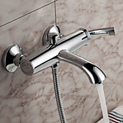 Sprinkle® - por LightInTheBox - contemporâneo de parede torneira banheira sólida latão cromado