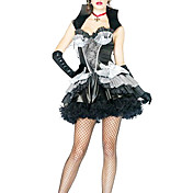 Sexy kvinner Madame Bloodthirst Vampiress Halloween Costume (3Pieces)