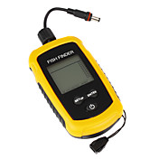 Sensor Sonar al por mayor grande del LCD Buscador de los pescados Pescados Detector Alarma de profundidad 100M + 9 metros de cable