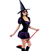 Sexy Purple Sorceress Dress Halloween Costume(2Pieces)