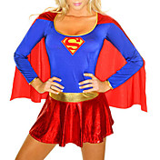 Superman Sexy Supergirl voksne kvinder Halloween kostume (1 Pieces)