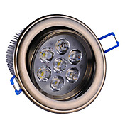 7W LED Ceiling Light with 7 LEDs with Driver Satin Nickel Finished (Swivel 0-60° , Cutting Dia 93mm)