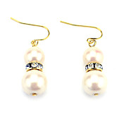 Elegant 18K Gold Plated Pearl Drop Earrings(More Colors)