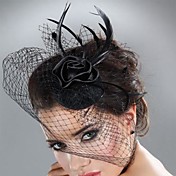 Net Unico con piuma / fiore delle donne Fascinators
