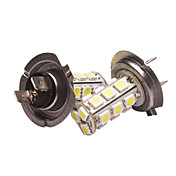 H7 Car Light em um par (5050, 3.6W, Lumen (LM) 270, temperatura de cor 6000-6500K, 12V, com 18 LEDs, de luz branca)