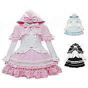Pequeña Bruja Blusa de manga larga de la rodilla-longitud de la falda Terylene Sweet Lolita Costume