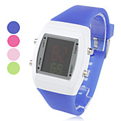 unisex plast digital LED armbåndsur (assorterede farver)