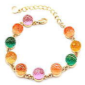 Colorful Alloy With Imitation Pearl Women's Bracelet