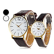 estilo par pu analógico de cuarzo reloj de pulsera (colores surtidos)