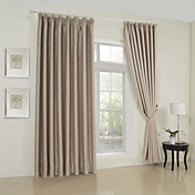 (Two Panels) Classic Solid Blackout Curtains