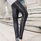 Slim Lace Leggings(Length:93CM,Waist:65-95CM,Hip:95-108CM,Thigh:55-65CM)