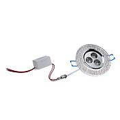 3x1W 240-260LM 3000-3500K Warm White Light Circle Crystal LED Ceiling Bulb (85-265V)