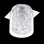 25W G9  Glass and Metal Canopy Flush Mount Light