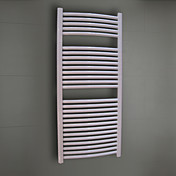 800w hidrónico acero de bajo carbono blanco pintura de pared en forma de arco toalla warmmer tendedero