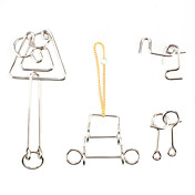 Rompecabezas de metal IQ Puzzle Anillos (4-Set)
