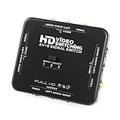 Alto escalão HD Audio Video Switching AV + Caixa de sinal S