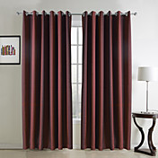 (Deux panneaux) jacquard rideaux occultants rouges classiques
