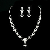 Amazing Alloy With Rhinestone / Imitation Pearl Women's Jewelry Set Including Necklace, Earrings